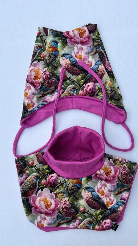 Putni ar ziediem komplekts