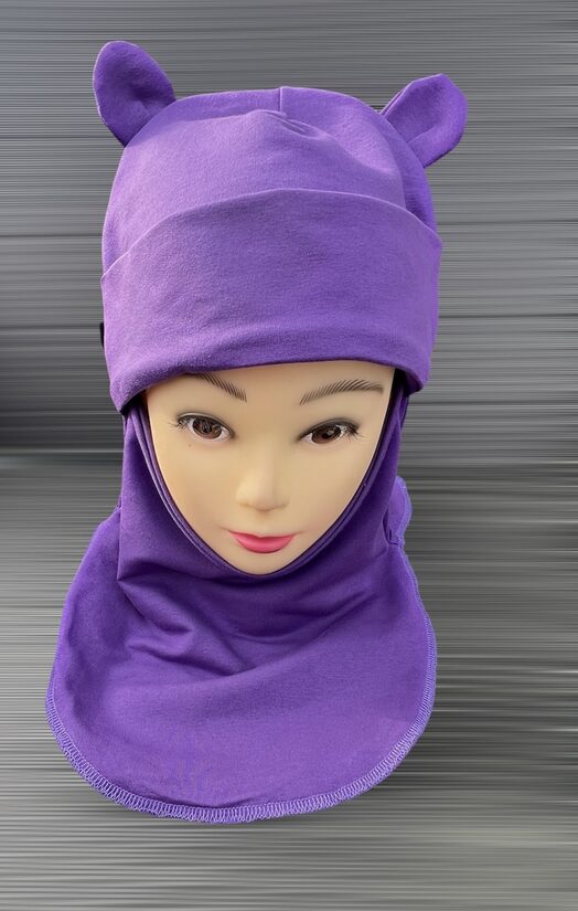 Lillā ar austiņām 52-54 cm